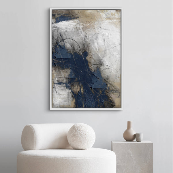 Framed Canvas - Blue Abyss