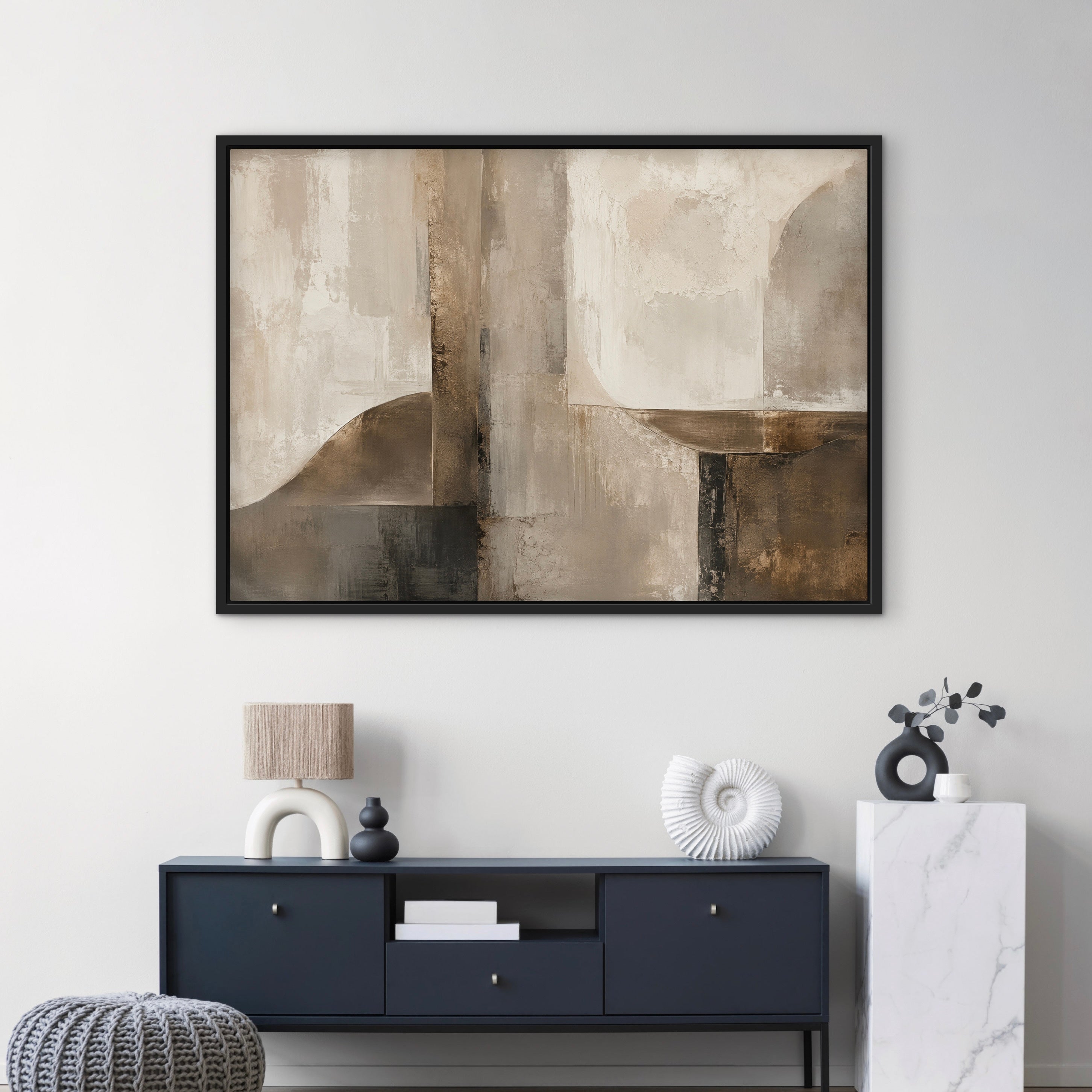 Framed Canvas - Bronze Vault