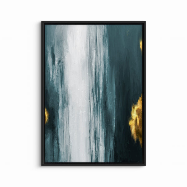 Framed Canvas - Blue Descent