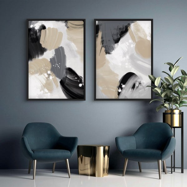Framed Canvas Set of 2 - Gentle Whisper