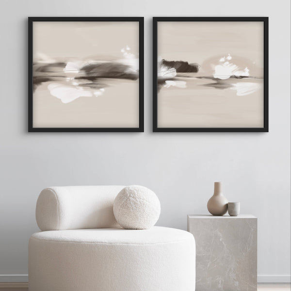 Abstract Art set of 2 prints - Melbourne