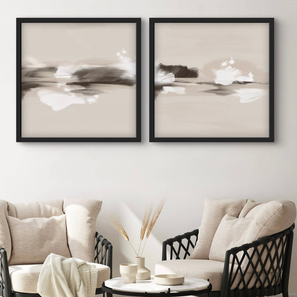 Abstract Art set of 2 prints - Melbourne