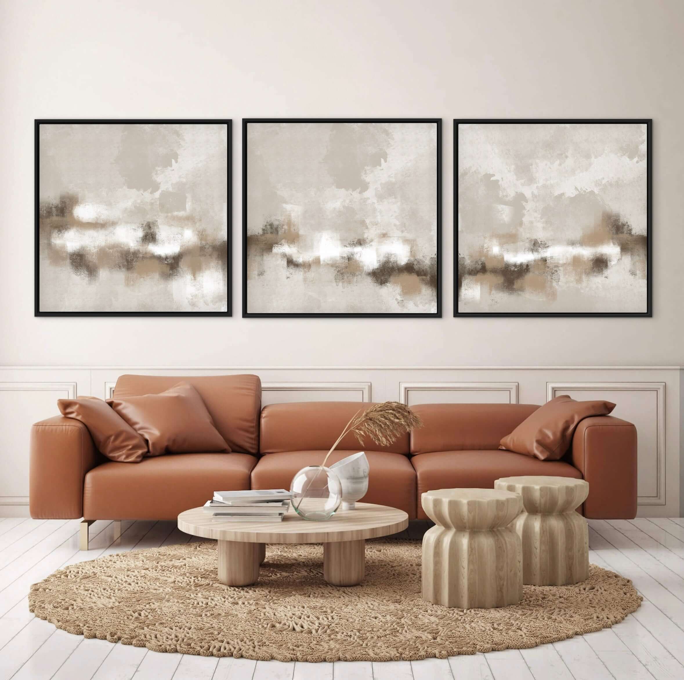 Set of 3 Framed Canvas - Sorrento