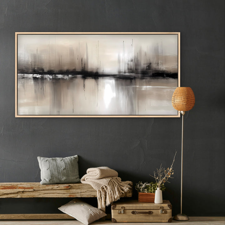 Framed Canvas - Dusk Line