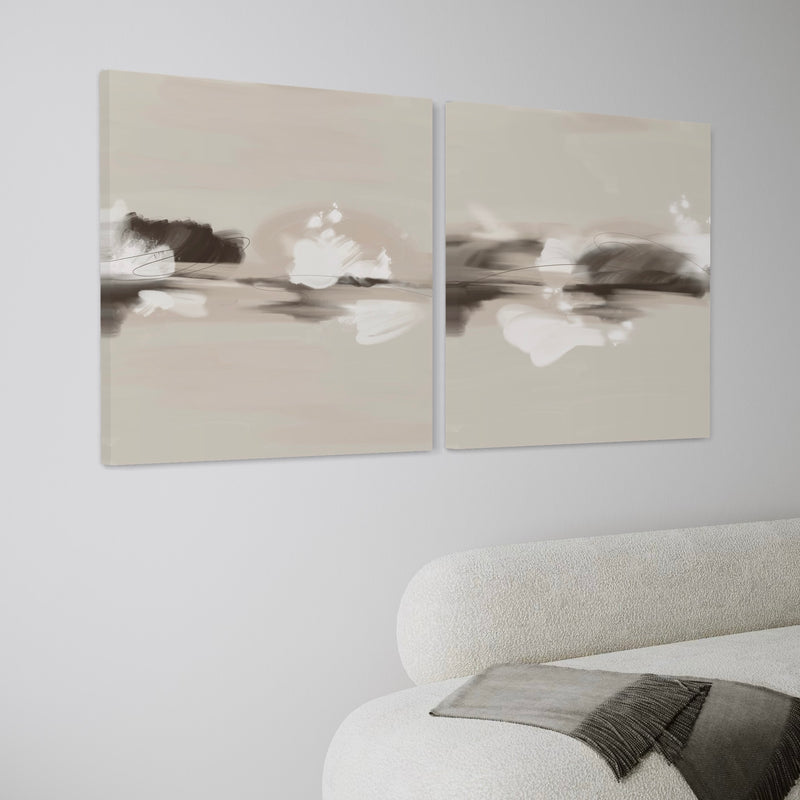 Abstract Canvas Set of 2 - Melbourne