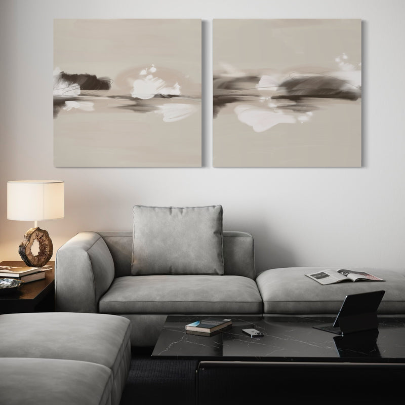 Abstract Canvas Set of 2 - Melbourne