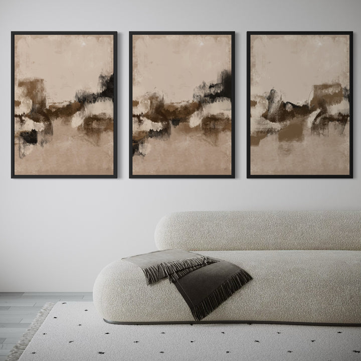 Set of 3 Framed Canvas - Malibu