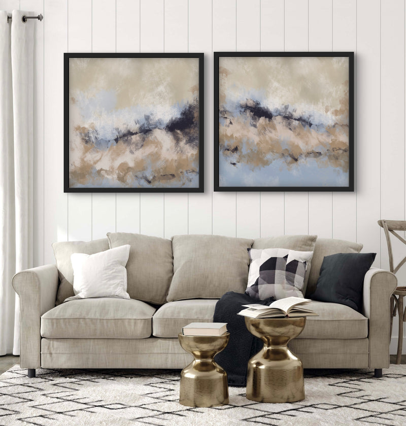 Abstract Art set of 2 prints - Sicily