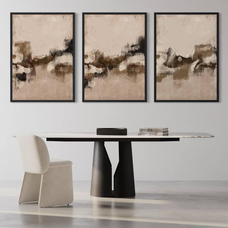 Set of 3 Framed Canvas - Malibu