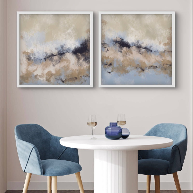 Abstract Art set of 2 prints - Sicily