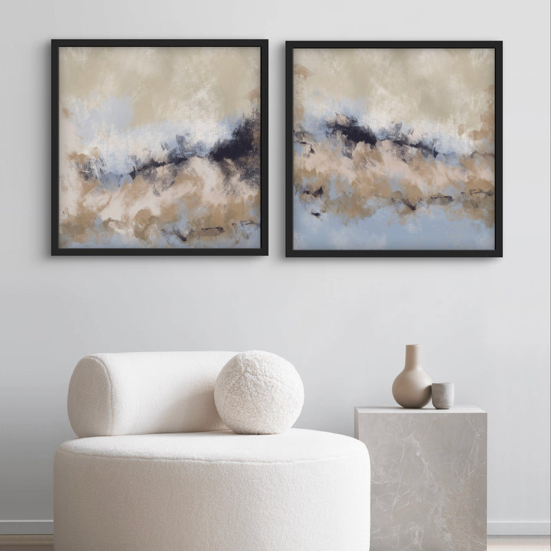 Abstract Art set of 2 prints - Sicily