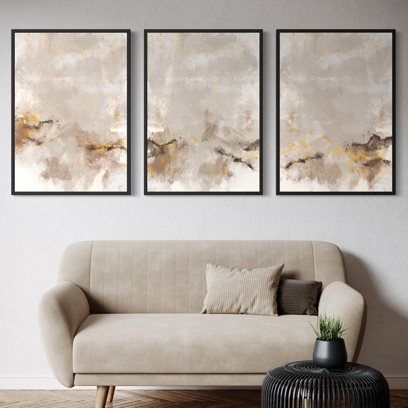 Set of 3 Framed Canvas - Valletta
