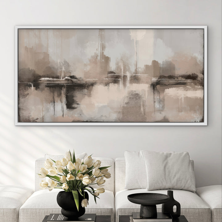 Framed Canvas - Mountain Dusk