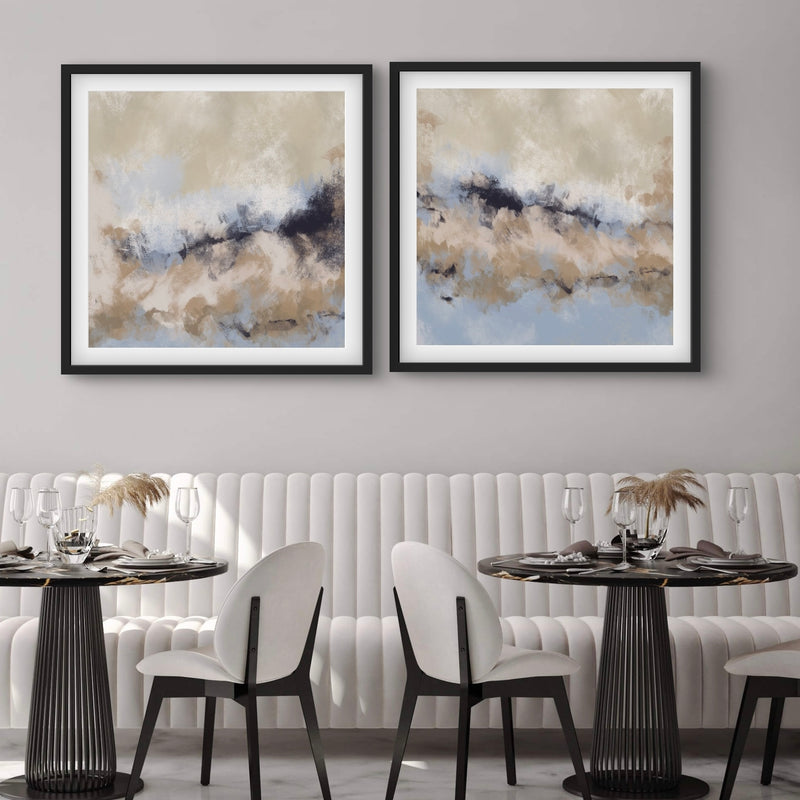 Abstract Art set of 2 prints - Sicily