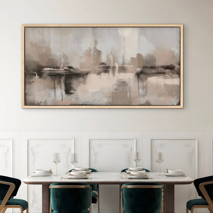 Framed Canvas - Mountain Dusk