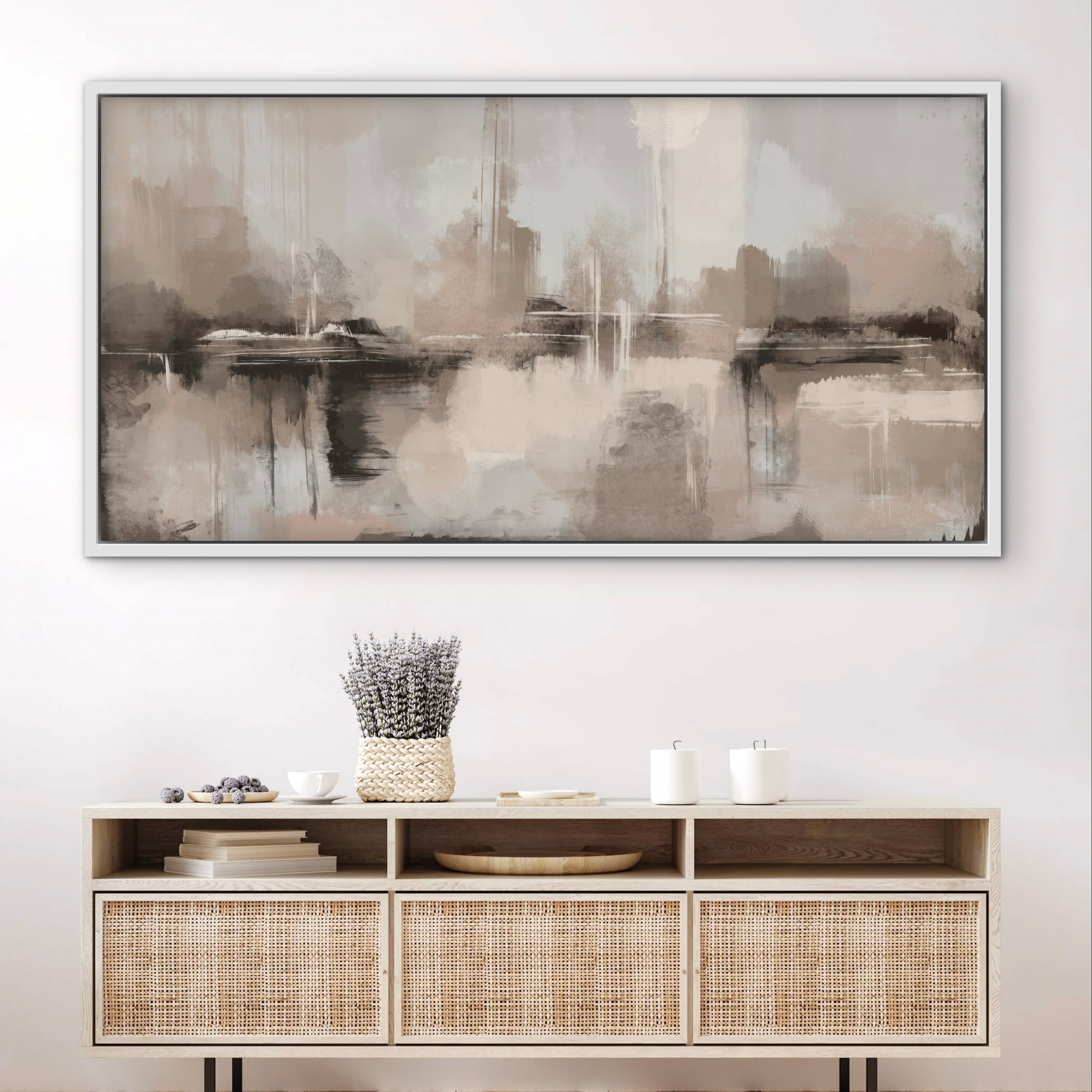 Framed Canvas - Mountain Dusk