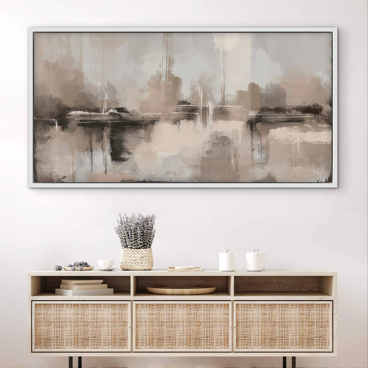 Framed Canvas - Mountain Dusk