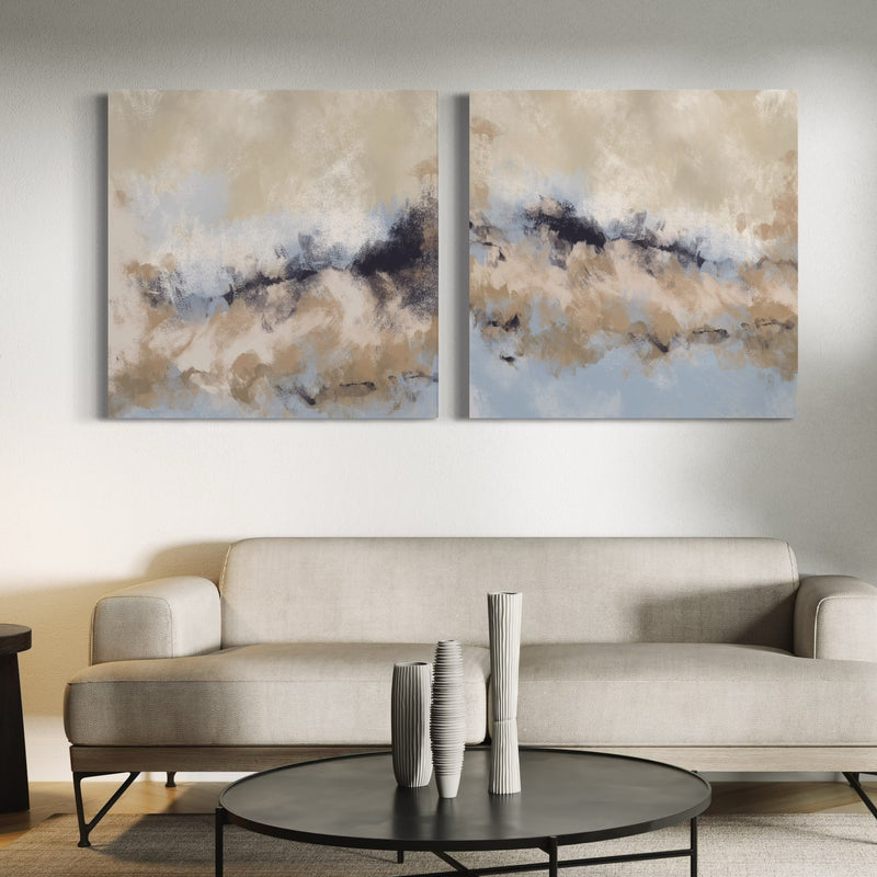 Abstract Canvas Set of 2 - Sicily