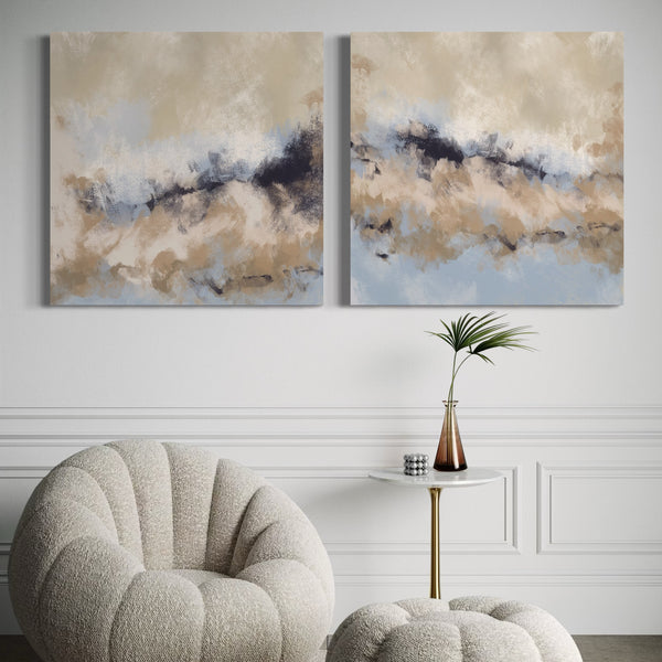 Abstract Canvas Set of 2 - Sicily