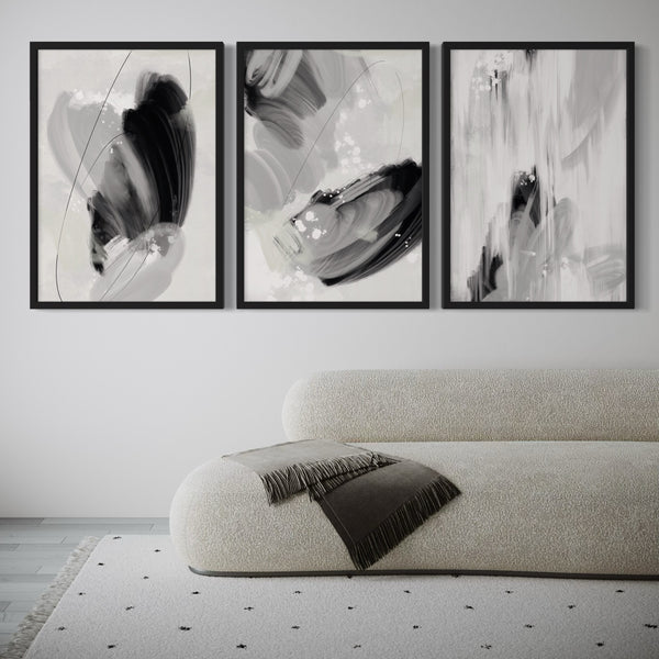 Abstract Art set of 3 prints - Monaco