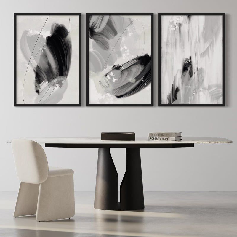 Abstract Art set of 3 prints - Monaco