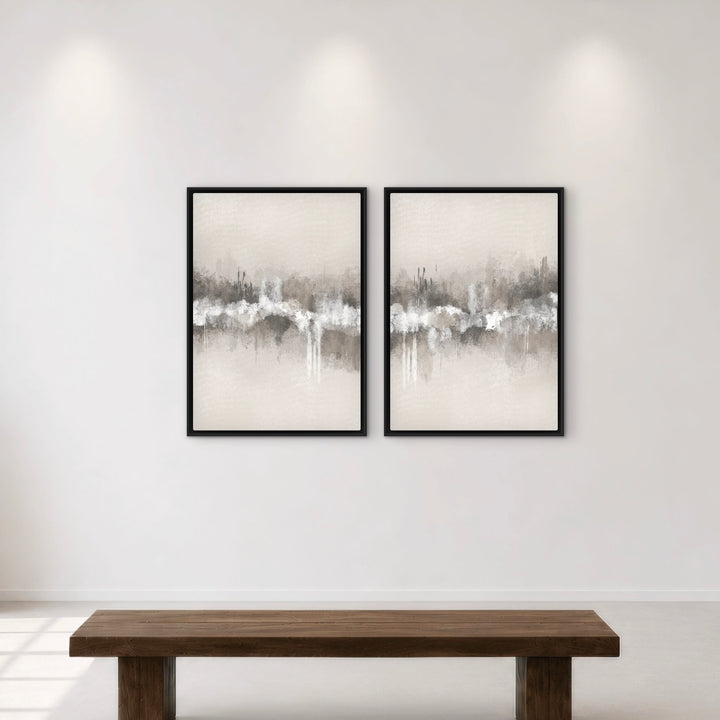 Gerahmtes Leinwandbild 2er-Set – Sorrent