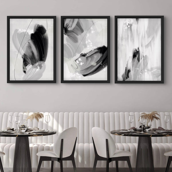 Set of 3 Framed Canvas - Monaco