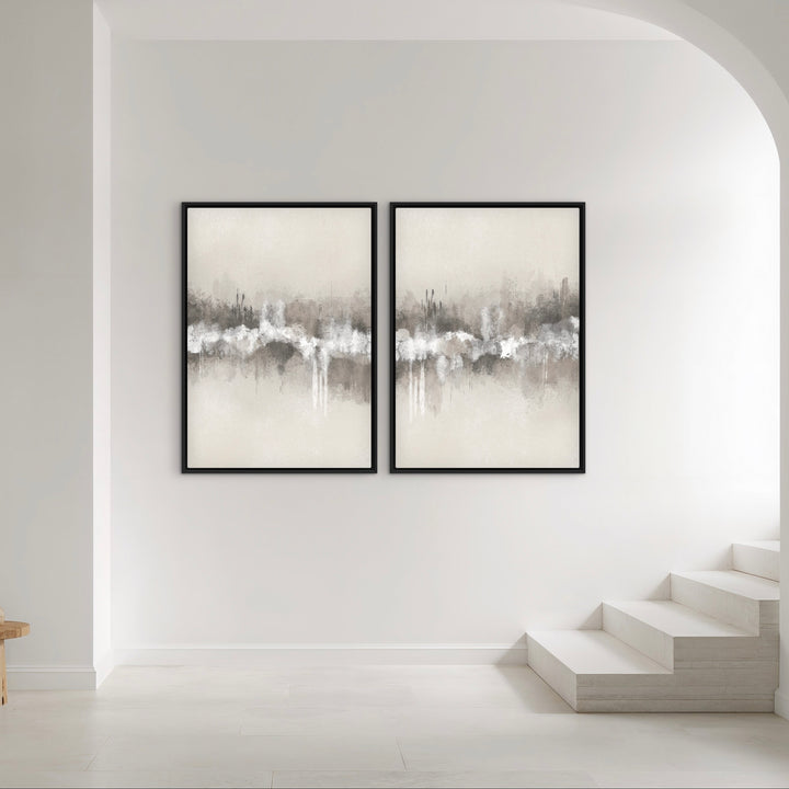Gerahmtes Leinwandbild 2er-Set – Sorrent