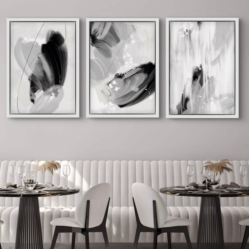 Set of 3 Framed Canvas - Monaco