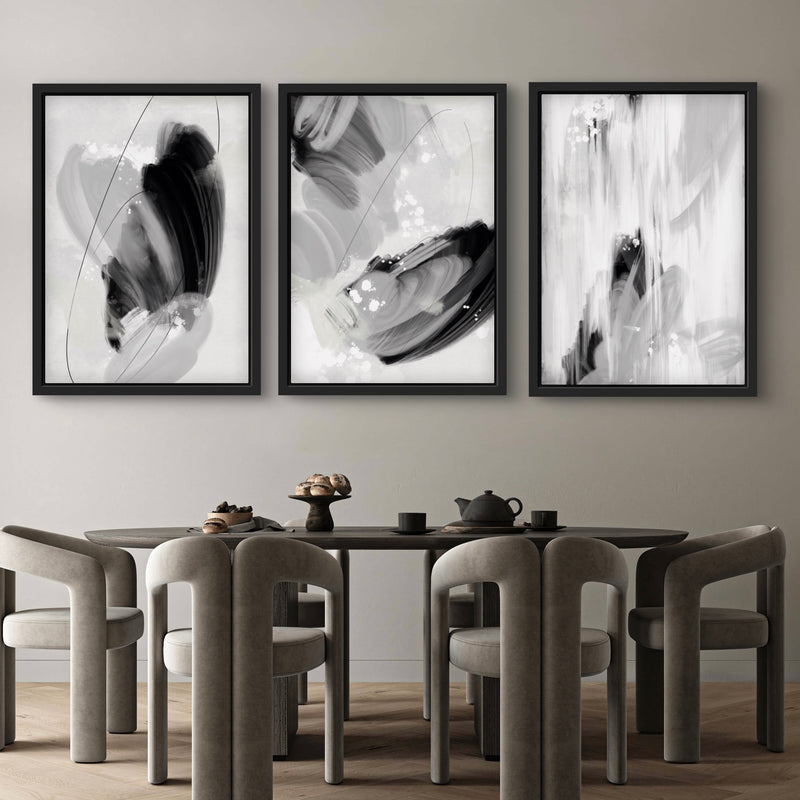 Set of 3 Framed Canvas - Monaco