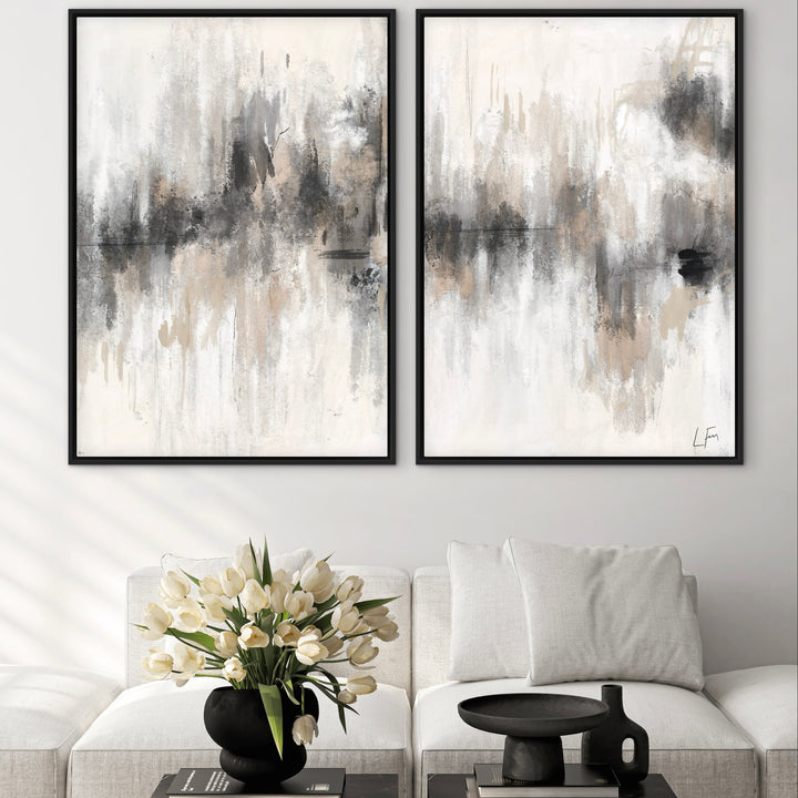 Framed Canvas Set of 2 - Whispered Haze