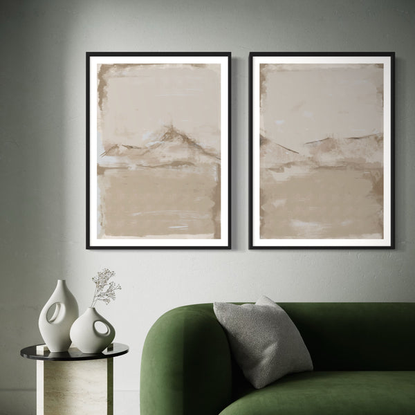 Abstract Art Set of 2 prints - Sierra