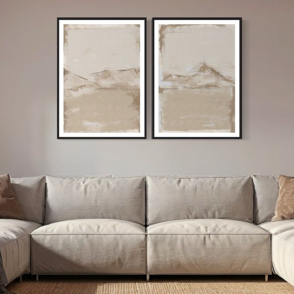 Abstract Art Set of 2 prints - Sierra