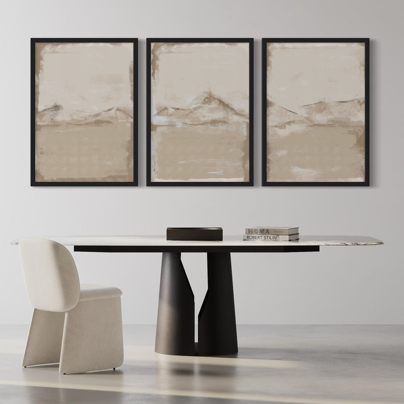 Abstract Art set of 3 prints - Sierra