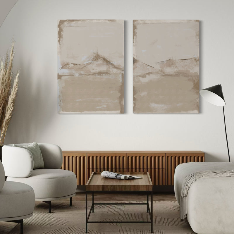 Abstract Canvas Set of 2 - Sierra