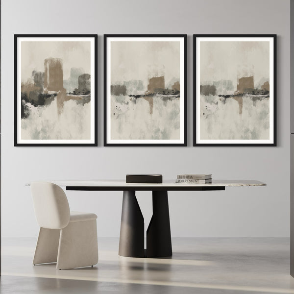 Abstract Art set of 3 prints - Dubrovnik