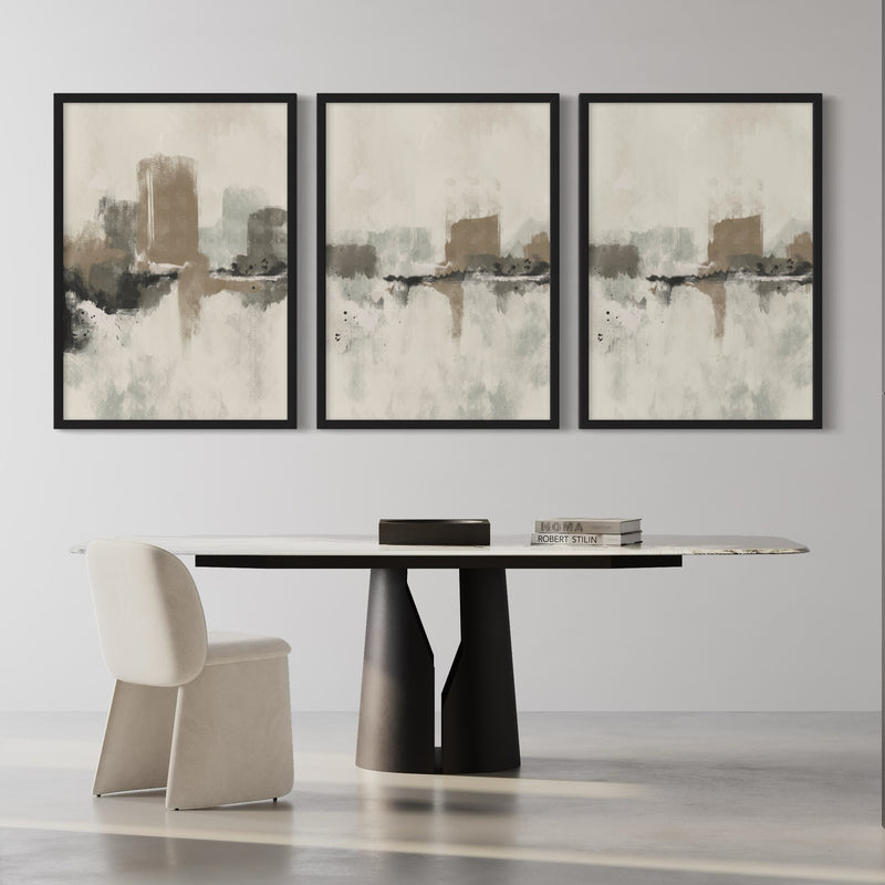 Abstract Art set of 3 prints - Dubrovnik