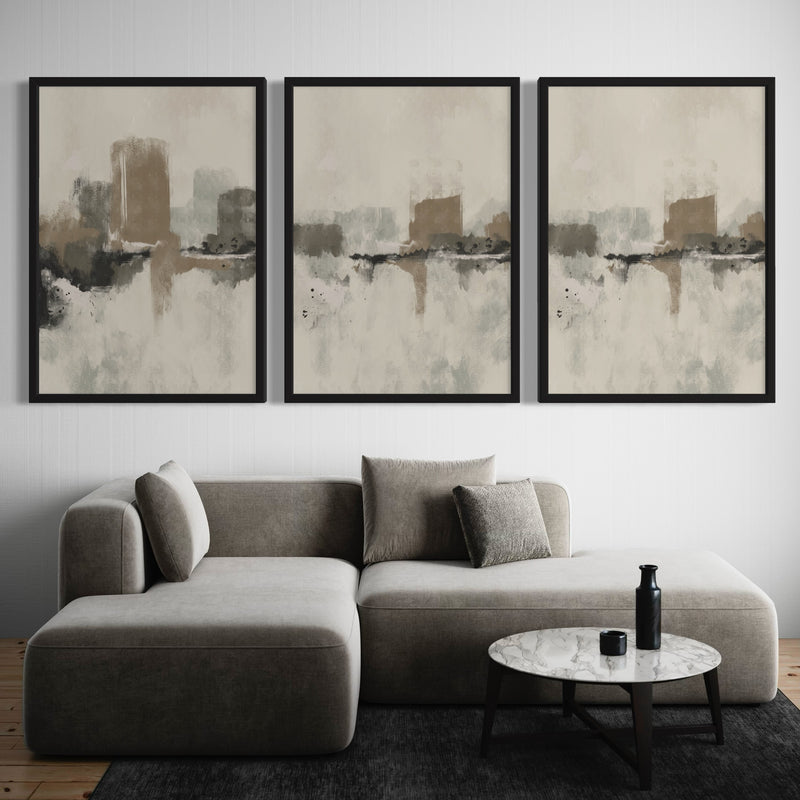 Abstract Art set of 3 prints - Dubrovnik