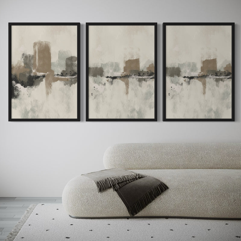 Abstract Art set of 3 prints - Dubrovnik