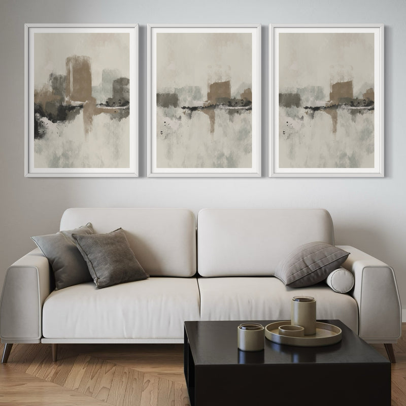 Abstract Art set of 3 prints - Dubrovnik