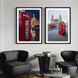 Set of 2 Photographs - London Postbox