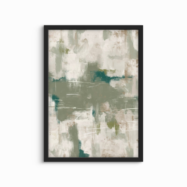 Set of 1 - Abstract Art 'Green Emerald'