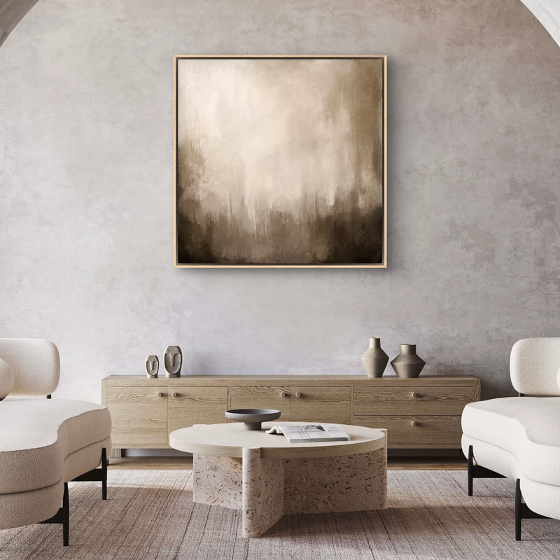 Framed Canvas - Brown Essence