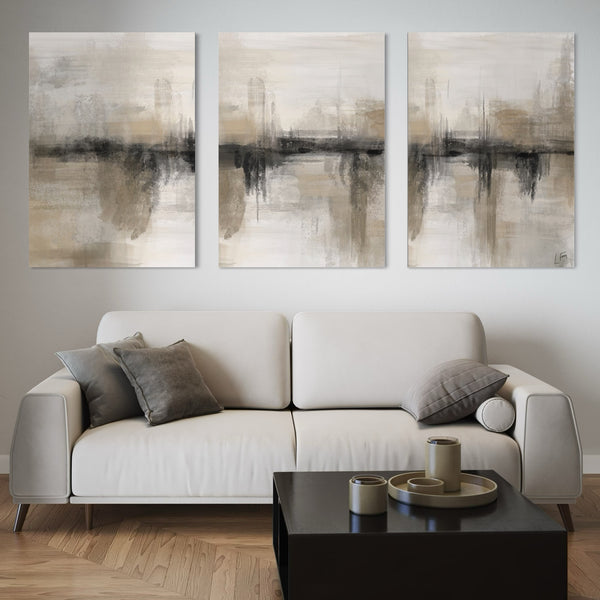 Abstract Canvas Set of 3 - Nude Heaven