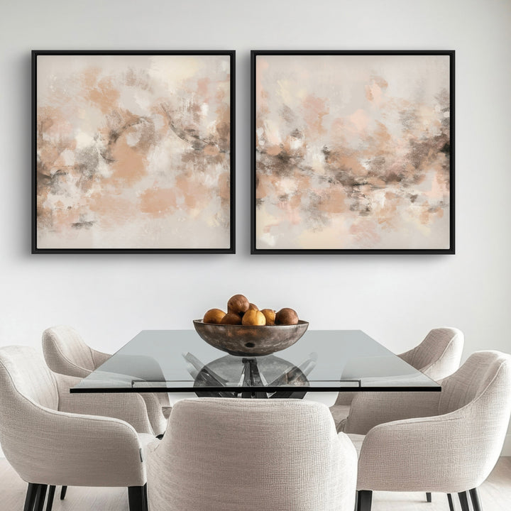 Framed Canvas Set of 2 - Sand Storm