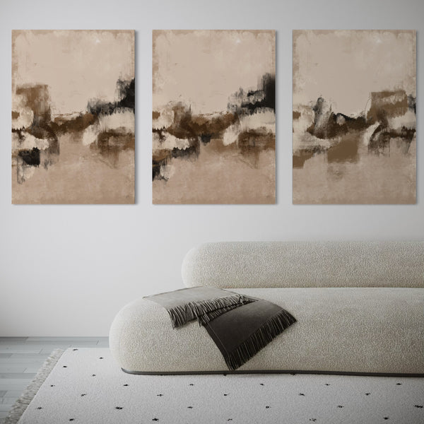 Abstract Canvas Set of 3 - Malibu
