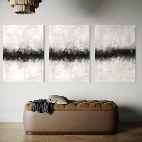 Abstract Canvas Set of 3 - Bellagio