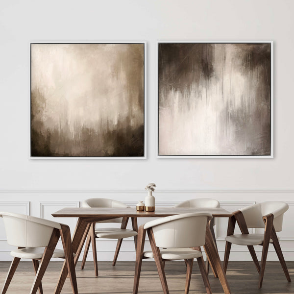 Framed Canvas Set of 2 - Brown Essence