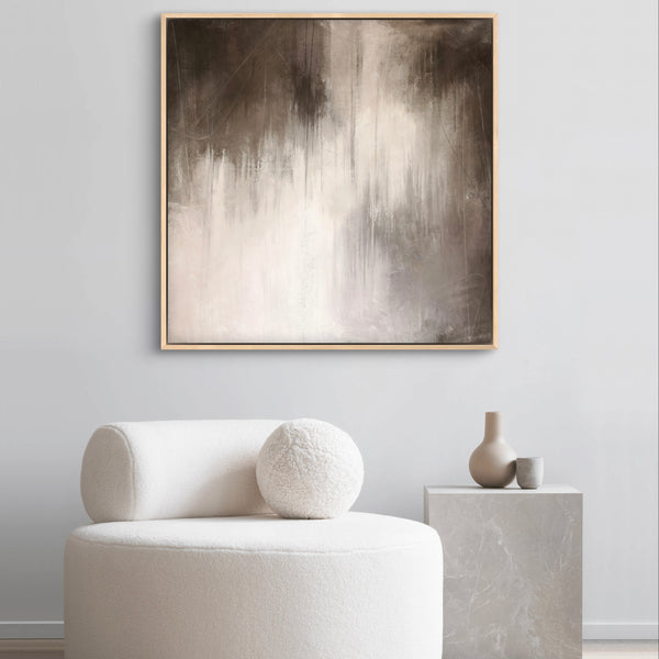 Framed Canvas - Brown Essence