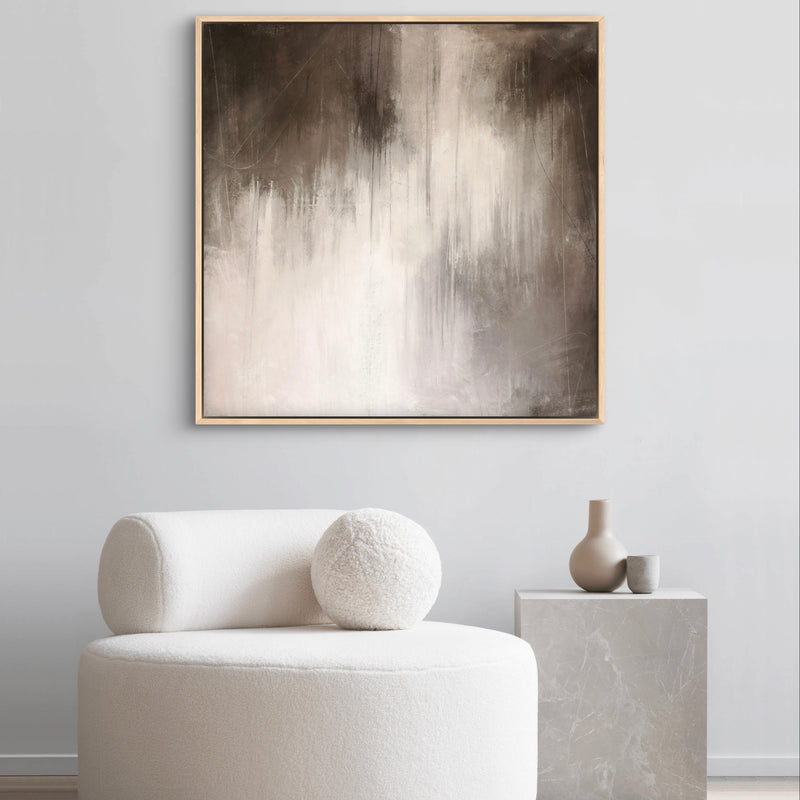Framed Canvas - Brown Essence